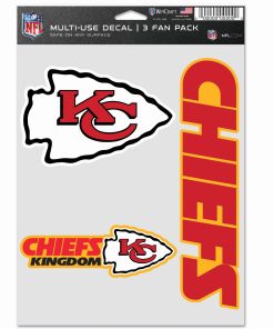Kansas City Chiefs 3pc Fan Multi Use Decal Set