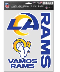 Los Angeles Rams 3pc Fan Multi Use Decal Set