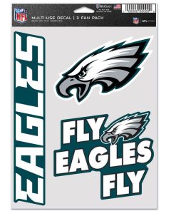 Philadelphia Eagles 3pc Fan Multi Use Decal Set