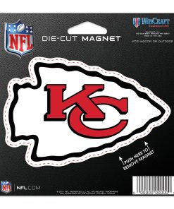 Kansas City Chiefs 4.5 DieCut Logo Magnet