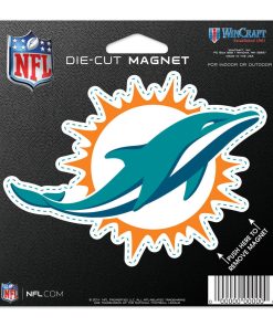 Miami Dolphins 4.5 DieCut Logo Magnet
