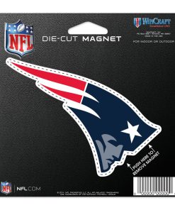 New England Patriots 4.5 DieCut Logo Magnet