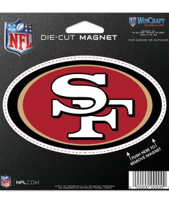 San Francisco 49ers 4.5 DieCut Logo Magnet
