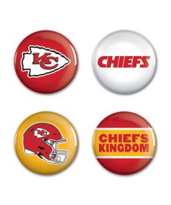 Kansas City Chiefs 4 Pack Buttons