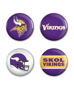 Minnesota Vikings 4 Pack Buttons