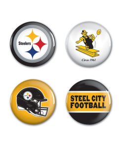 Pittsburgh Steelers 4 Pack Buttons