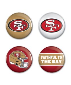 San Francisco 49ers 4 Pack Buttons