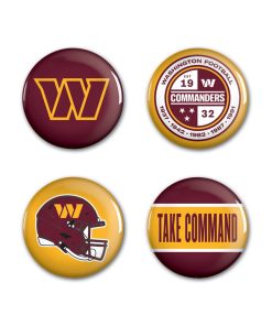 Washington Commanders 4 Pack Buttons