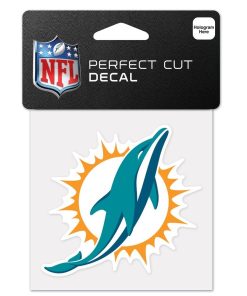 Miami Dolphins 4 x 4 Logo Decal