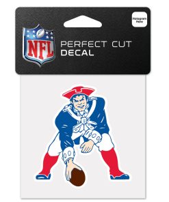 New England Patriots Retro 4 x 4 Logo Decal