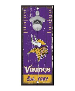 Minnesota Vikings 5 x 11 Bottle Opener Wall Sign