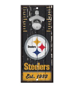 Pittsburgh Steelers 5 x 11 Bottle Opener Wall Sign