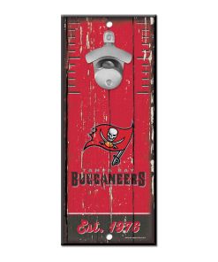 Tampa Bay Buccaneers 5 x 11 Bottle Opener Wall Sign