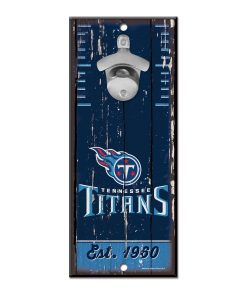 Tennessee Titans 5 x 11 Bottle Opener Wall Sign