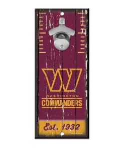 Washington Commanders 5 x 11 Bottle Opener Wall Sign