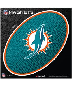 Miami Dolphins 6 x 6 Die-Cut Logo Magnet