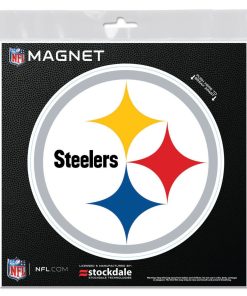 Pittsburgh Steelers 6 x 6 Die-Cut Logo Magnet