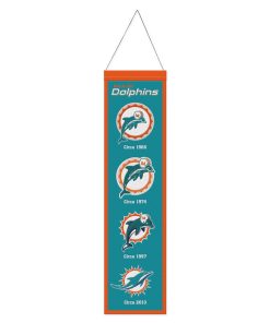 Miami Dolphins 8 x 32 Evolution Wool Banner