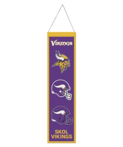 Minnesota Vikings 8 x 32 Evolution Wool Banner