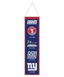 New York Giants 8 x 32 Evolution Wool Banner