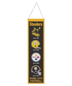 Pittsburgh Steelers 8 x 32 Evolution Wool Banner