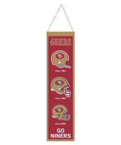 San Francisco 49ers 8 x 32 Evolution Wool Banner