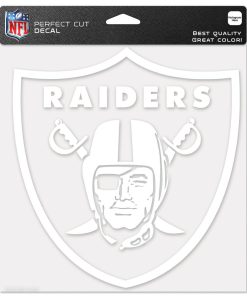 Las Vegas Raiders 8 x 8 White Decal