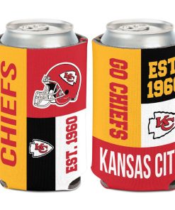 Kansas City Chiefs Color Block Can Cooler