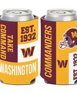 Washington Commanders Color Block Can Cooler