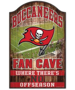 Tampa Bay Buccaneers Fan Cave Wood Sign