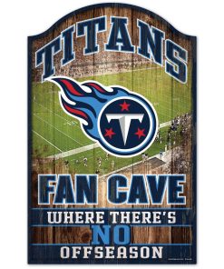 Tennessee Titans Fan Cave Wood Sign