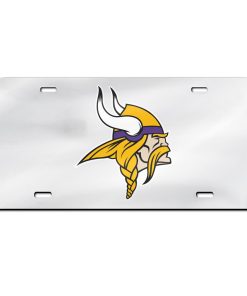 Minnesota Vikings Laser Engraved License Plate - Mirror Silver