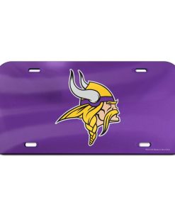 Minnesota Vikings Laser Engraved License Plate - Purple
