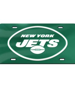 New York Jets Laser Engraved License Plate - Green