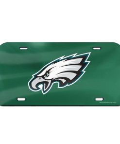 Philadelphia Eagles Laser Engraved License Plate - Mirror Green