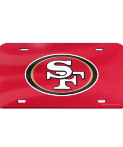 San Francisco 49ers Laser Engraved License Plate - Red