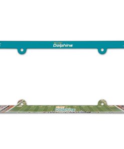 Miami Dolphins Color Plastic License Plate Frame