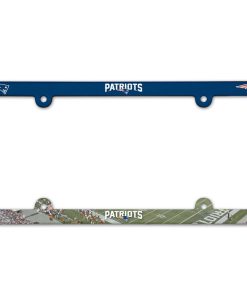 New England Patriots Color Plastic License Plate Frame