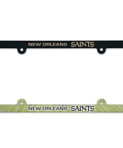 New Orleans Saints Color Plastic License Plate Frame
