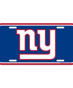 New York Giants Plastic License Plate