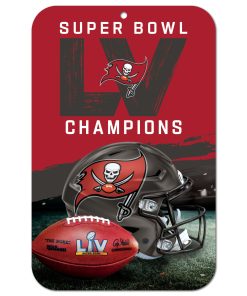 Tampa Bay Buccaneers Super Bowl LV Champions 11 x 17 Plastic Sign