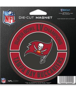 Tampa Bay Buccaneers Super Bowl LV Champions 4.5 x 6 Die-Cut Magnet