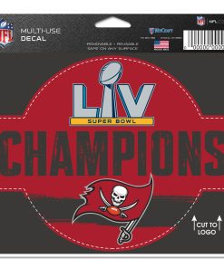 Tampa Bay Buccaneers Super Bowl LV Champions 4.5 x 6 Multi-Use Decal