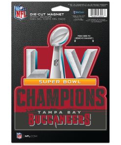 Tampa Bay Buccaneers Super Bowl LV Champions 6 x 9 Magnet - Logo
