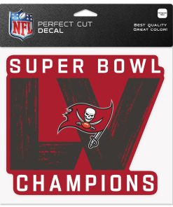 Tampa Bay Buccaneers Super Bowl LV Champions 8 x 8 Perfect Cut Decal