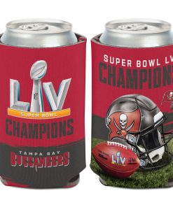 Tampa Bay Buccaneers Super Bowl LV Champions Can Cooler - Helmet