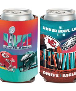 Philadelphia Eagles vs Kansas City Chiefs Dueling Can Cooler