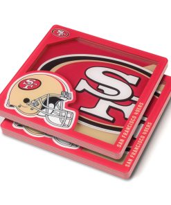 San Francisco 49ers 3D Logo Series Coasters