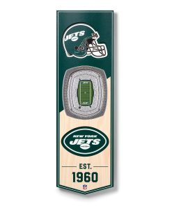 New York Jets 6 x 19 3D Stadium Banner