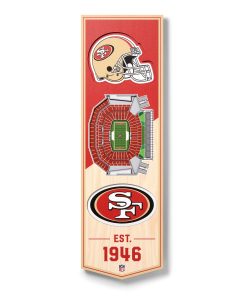 San Francisco 49ers 6 x 19 3D Stadium Banner